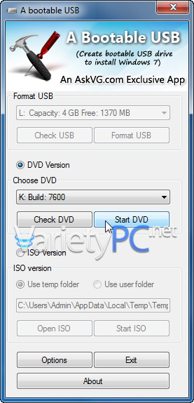 อีกวิธีง่ายๆกันการทำ Windows7, Vista ติดตั้งผ่าน USB Drive!