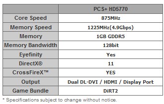 ดีไซน์ใหม่กับ PowerColor HD 5770 PCS+