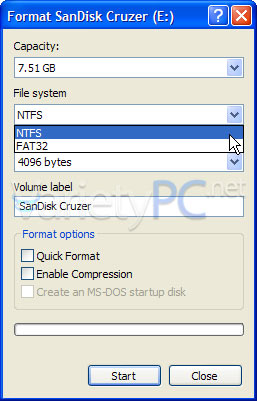 ฟอร์แมต USB Drive แบบ NTFS บน Windows XP ไม่ได้หรอ?