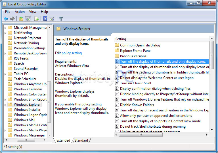 ปิด/เปิด Thumbnail Previews เพื่อให้ Windows Explorer ทำงานได้เร็วขึ้น