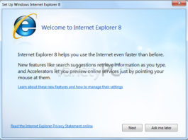2 วิธีกับการปิดหน้าต่างต้อนรับ Welcome to Internet Explorer 8