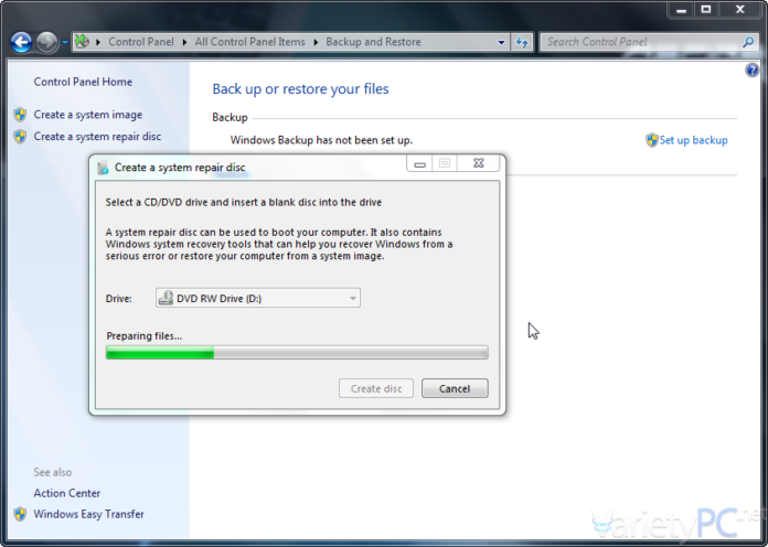 การทำแผ่นกู้ระบบ Windows 7 System Recovery ไว้ใช้งานอย่างง่าย