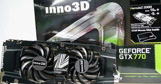 กราฟิกการ์ด Inno3D Geforce GTX770 HerculeZ 2000