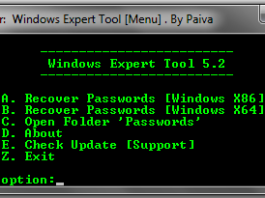 Windows Expert Tool - Recovery of all passwords in Windows OS