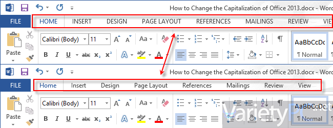 วิธีเปลี่ยน Ribbon Bar บน Microsoft Office 2013 ให้น่าใช้ขึ้น