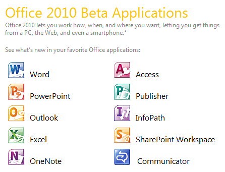MS Office 2010 Beta ถูกดาวน์โหลดไปแล้ว 1 ล้านครั้ง