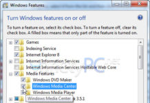 วิธีลบ, ปิด, ถอดถอน Windows Media Center หากไม่ได้ใช้งาน