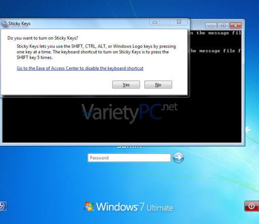 ลืมพาสเวิร์ดแอดมิน Windows 7 หรอ? เรื่องกล้วยๆ! ด้วย Sticky Keys
