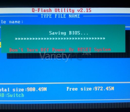 วิธีแฟลชรอมไบออสให้เมนบอร์ด Gigabyte ด้วย Q-Flash