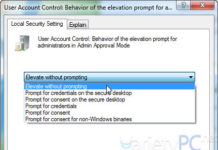 ปิดการใช้งานเมนู User Account Control (UAC) ไว้เฉพาะแอดมินเท่านั้น