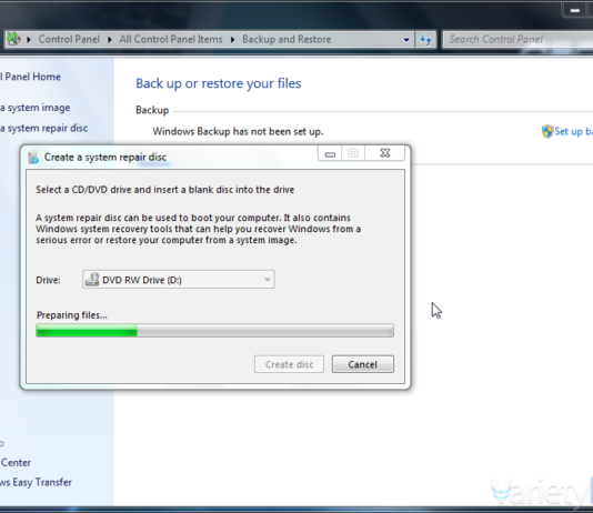 การทำแผ่นกู้ระบบ Windows 7 System Recovery ไว้ใช้งานอย่างง่าย