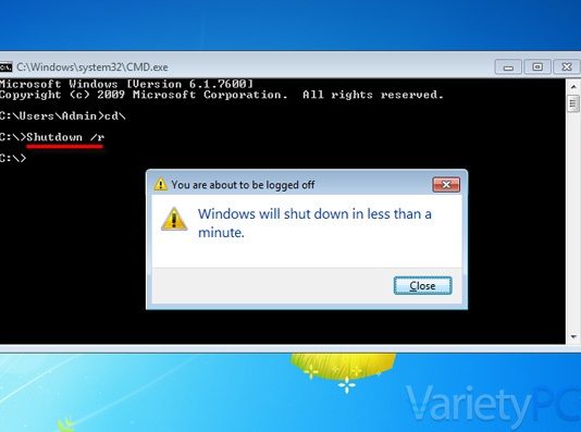 เริ่มการทำงานให้ระบบ Windows แบบฉุกเฉินด้วยหน้าต่าง Command