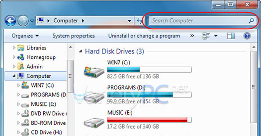 แก้ไขระบบค้นหาใน Start Menu, Explorer ให้กลับมาใน Windows 7