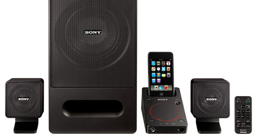 Sony เปิดตัว iPod dock SRS-GD50iP with USB Speakers
