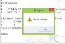 วิธีแก้ hosts file บน Windows 8 ระบบฟ้อง Access is denied