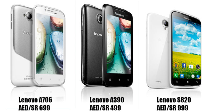 เลอโนโว เปิดตัวสมาร์ทโฟน K900, S920, S820, P780, A706 และ A390
