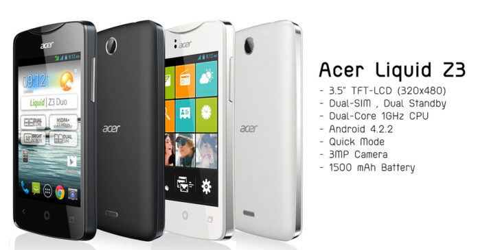Acer Liquid Z3 สมาร์ทโฟนคุณภาพจากเอเซอร์