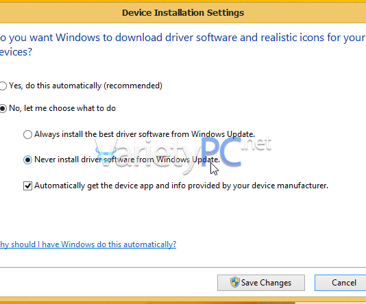 วิธีปิดอัพเดตไดร์เวอร์อัตโนมัติบน Windows 8.1 วิธีปิดอัพเดตไดร์เวอร์อัตโนมัติบน Windows 8.1