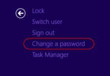 ปุ่ม Change a password ไม่โชว์บนหน้าจอ CTRL+ALT+DEL