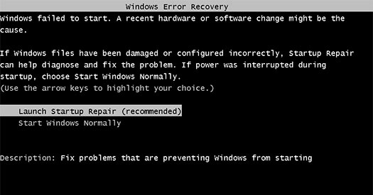 5 way fix windows error recovery title