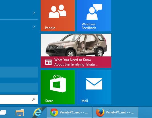 วิธีสลับ Start Menu กับ Start Screen บน Windows 10