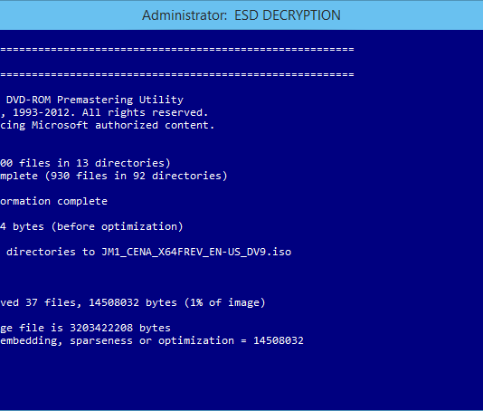 วิธีทำ Bootable ISO จากไฟล์ Windows 10 ESD