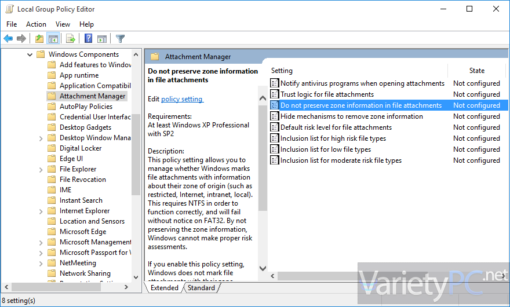 วิธีแก้ Windows Zone Identifier กับการ Unblock ไฟล์ | VarietyPC.net