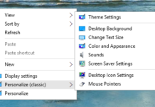 วิธีเพิ่ม Personalize (Classic) ไว้ที่เมนูคลิกขวา Windows 10