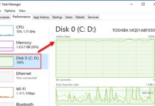 วิธีแก้ Windows 10 ใช้ Disk usage เต็ม 100%