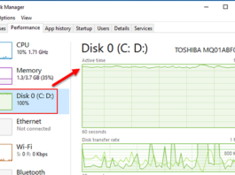 วิธีแก้ Windows 10 ใช้ Disk usage เต็ม 100%