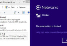 วิธีแก้ The connection is limited บน Windows 8.1