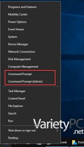 10 วิธี เปิดหน้าต่าง Command Prompt บน Windows 10 | VarietyPC.net