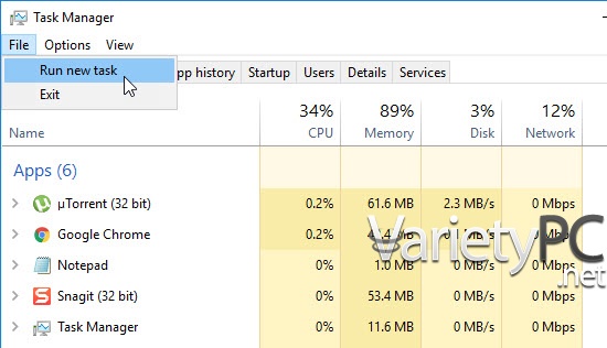10 วิธี เปิดหน้าต่าง Command Prompt บน Windows 10 | VarietyPC.net