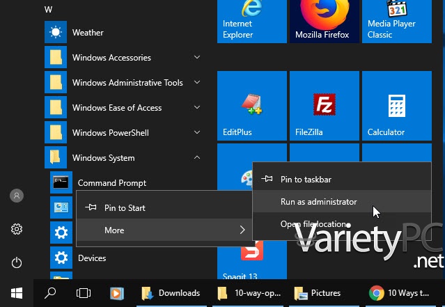 Windows Prompt Box 10 วิธี เปิดหน้าต่าง Command Prompt บน Windows 10 – SHTI