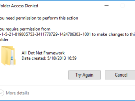 วิธีแก้ You need permission to perform this action บน Windows 10