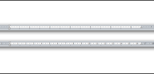 วิธีเปลี่ยนหน่วยวัดแถบไม้บรรทัด นิ้ว, เซนติเมตร ใน Microsoft Word
