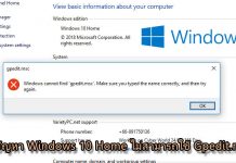 วิธีแก้ Windows 10 Home เรียกใช้ Gpedit.msc ไม่ได้