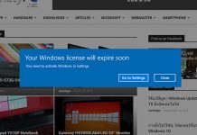 5 วิธีแก้ Your Windows license will expire soon บน Windows 10