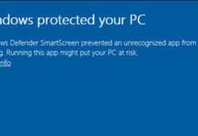 วิธีปิด Windows protected your PC บน Windows 10