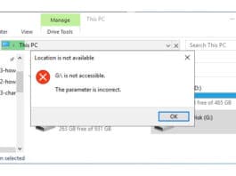 วิธีแก้ฮาร์ดดิสก์ฟ้อง Location is not available บน Windows 10
