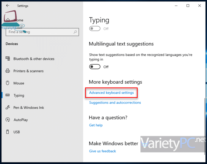 วิธีตั้งค่าปุ่มสลับภาษา Grave Accent บน Windows 10