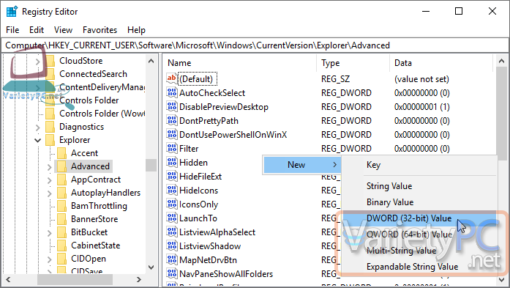 Jump List Path วิธีเพิ่มจำนวนรายการ Jump Lists บน Windows 10 | VarietyPC.net