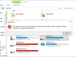 วิธีจำกัดการเข้าถึงไดรฟ์ต่างๆด้วย Gpedit.msc บน Windows 10