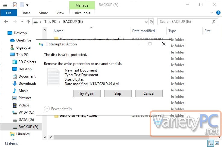 Windows Write Protection วิธีเปิดใช้ Disk Write Protection กับ USB Drive บน Windows 10 ...