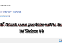 วิธีแก้ Network access your folder can't be shared บน Windows 10