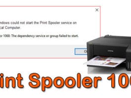 วิธีแก้ Print Spooler 1068 บน Windows 10