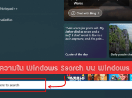 พิมพ์ข้อความใน Windows Search บน Windows 11 ไม่ได้