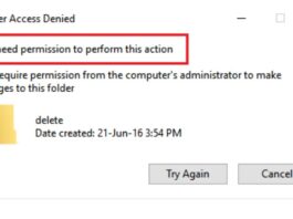 You Need Permission to Perform This Action