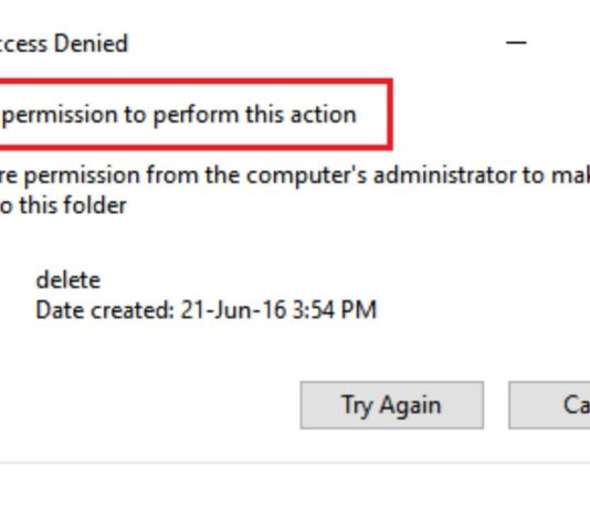 You Need Permission to Perform This Action