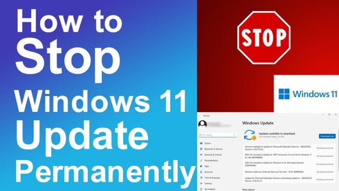 วิธีการปิดอัปเดต Windows 11 ไม่ให้ระบบอัปเดตอัตโนมัติ